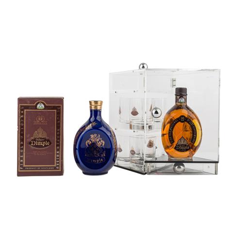 3 Flaschen Blended Scotch Whisky DIMPLE 12 years / DIMPLE 'Ceramic Decanter',