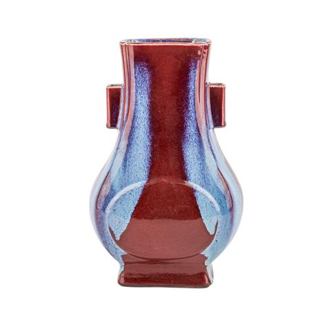 Vase von fanghu-Form. CHINA, 20. Jh..