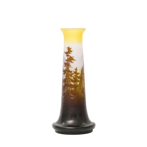 ÉMILE GALLÉ Vase mit Alpenpanorama, 1906-1914