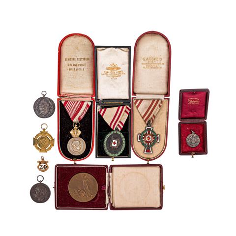 9 Auszeichnungen und Medaillen, Deutschland, Österreich-Ungarn, Italien 19./20.Jh. -