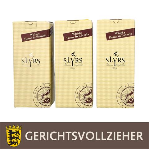 SLYRS 3 Flaschen Single Malt Bavarian Whisky, 2006