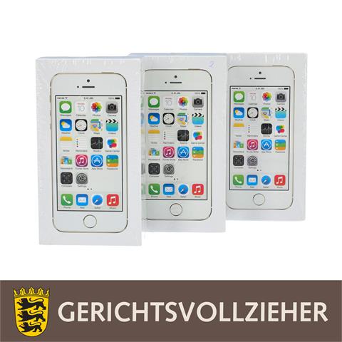 DREI APPLE iPhone 5s GOLD IN UNGEÖFFNETER OVP