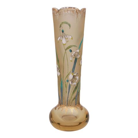 BURGUN, SCHVERER&CO. Meisenthal Vase, um 1895.