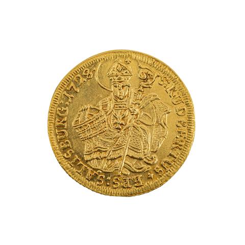Salzburg, Erzbistum/GOLD - Dukat 1728,