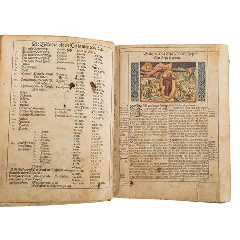 "Die plattdeutsche Bibel", Fürstl. Druckerei Barth 1588 –