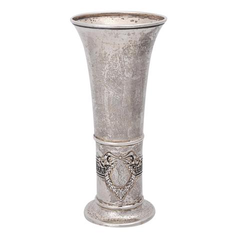 VEREINIGTE SILBERWARENFABRIKEN Vase, 800 Silber, um 1900.