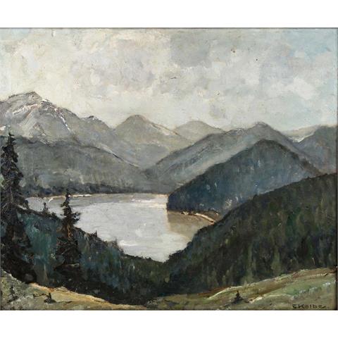 KOLBE, ERNST (Marienwerder 1876-1945 Rathenow), "See im Hochgebirge",
