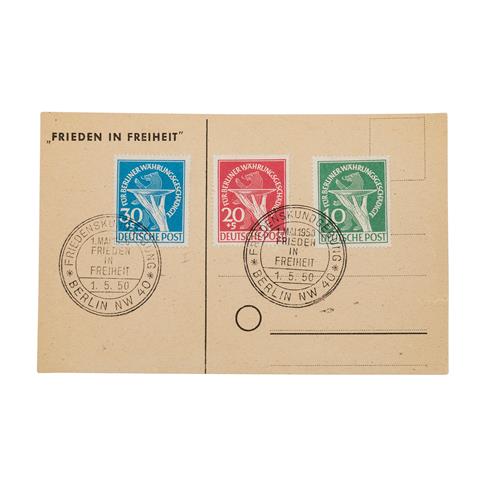 Berlin 1949, MiNr. 68/70 auf Postkarte