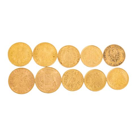 Deutsches Kaiserreich/Österreich-Ungarn - 10 Goldmünzen