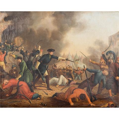 SEELE, Johann Baptist, ATTRIBUIERT (1774-1814), "Kampf zwischen türkischen und kaiserlischen Truppen",
