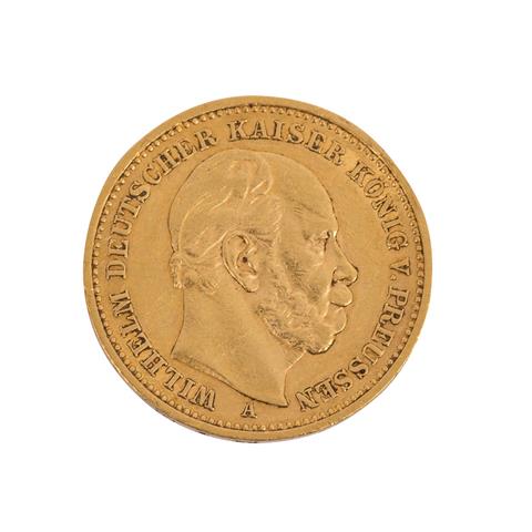 Deutsches Kaiserreich / Preussen - 20 Mark 1886, König Wilhelm I,