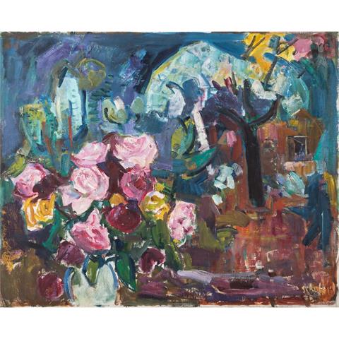 SCHOBER, PETER JAKOB (1897-1983), "Rosen im Garten",