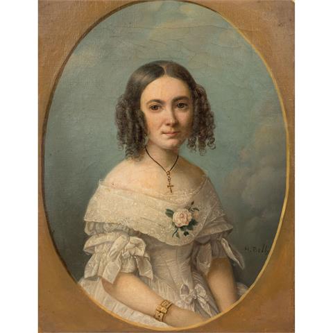 BELTZ, HEINRICH (1801-1869) "Damenporträt"