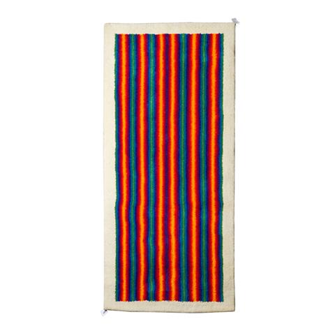 Design Teppich aus Wolle. 1970er Jahre, 198x90 cm.