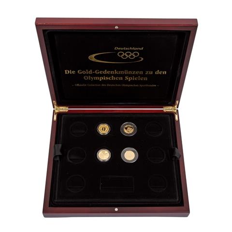 GOLD Gedenkmünzen Olympia China/Frankreich -