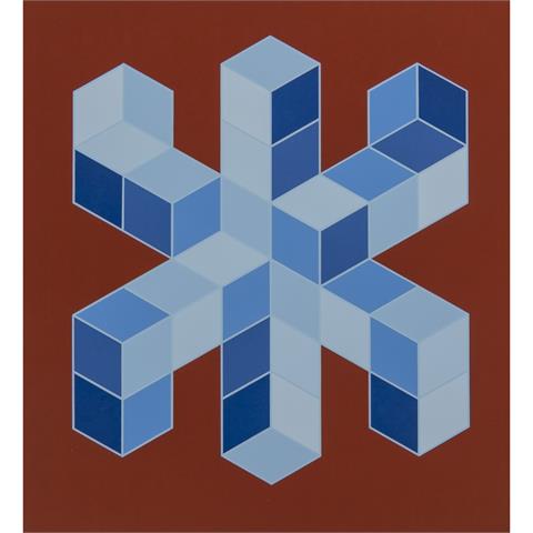 VASARELY, VICTOR (1906-1997), "Sylla-6" aus "Les Perspectives, Dix Compositions", 1989,