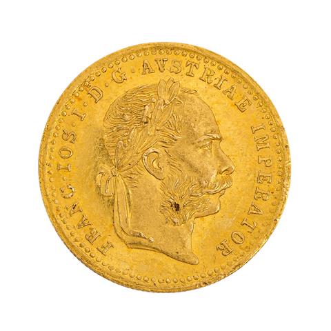 Österreich - Dukat 1877, Franz Joseph, Gold,