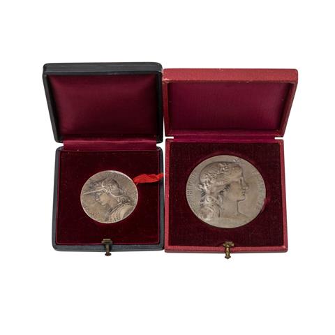 2 Preismedaillen, III. Französische Republik (1870-1940) -