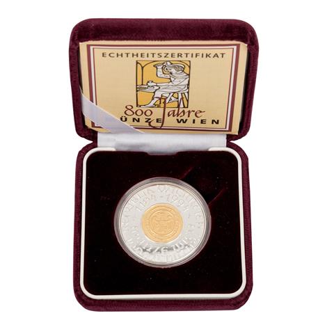 Österreich - 1.000 Schillinge 1994, Bimetall Gold und Silber,