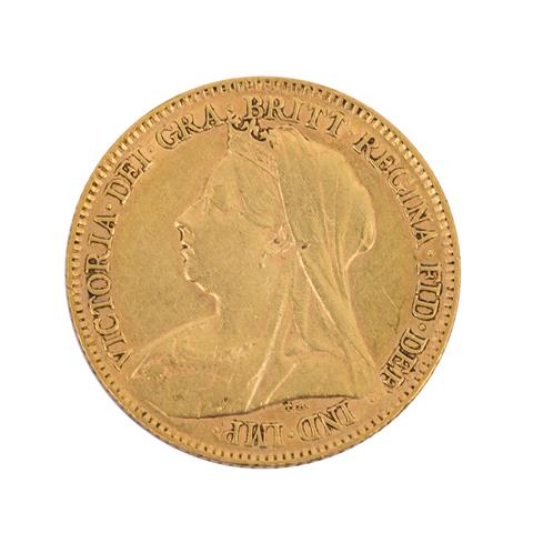 Grossbritannien / GOLD, 1/2 britisches Pfund,