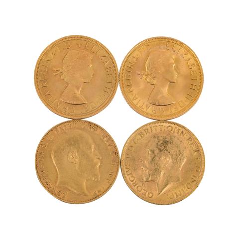 GB/GOLD - 4 x 1 Sovereign,