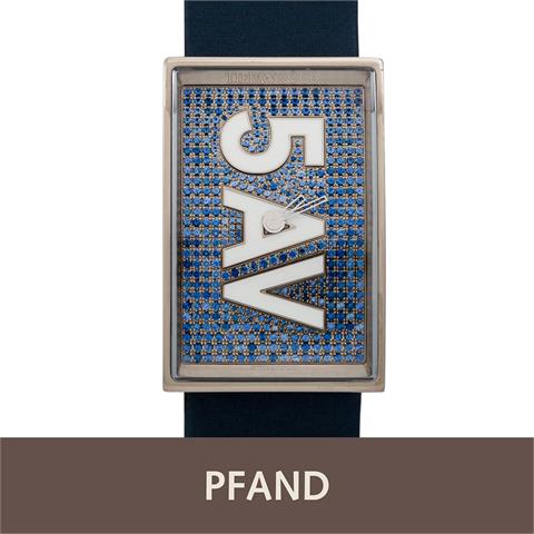 PFANDAUKTION - TIFFANY & Co. 5th Avenue Armbanduhr. Weißgold 18K.