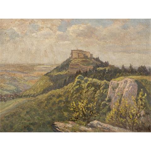 DRÜCK, HERMANN (1856-1931) "Burg Hohenneuffen"