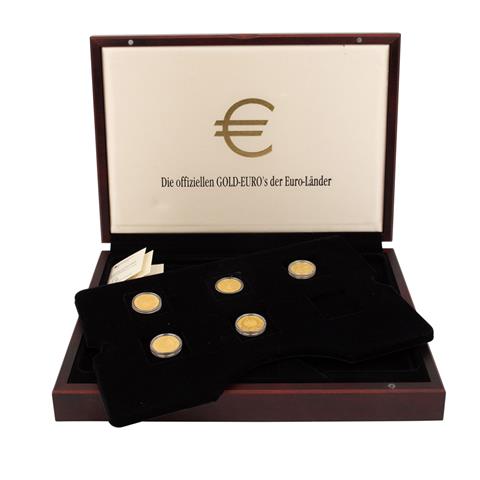 BRD - 5 x 100 Euro in Gold zu je 1/2 Unze,