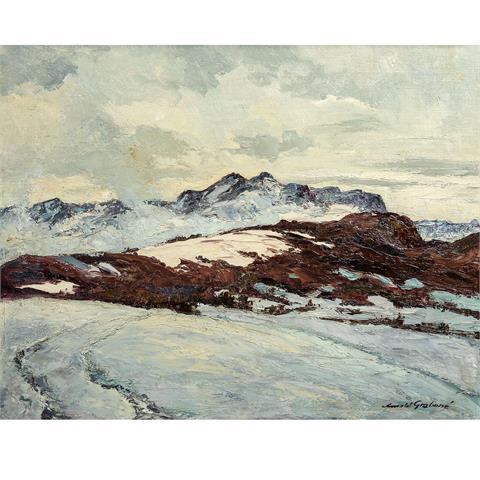 ARNOLD-GRABONÉ, GEORG (München 1896-1982 Percha-Buchhof) 'Winter im Gebirge'.