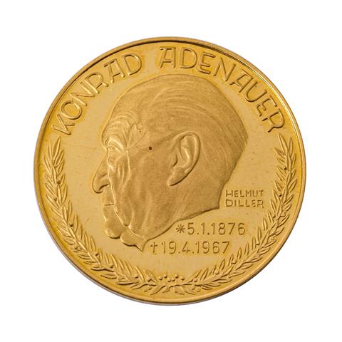Medaille Konrad Adenauer - GOLD