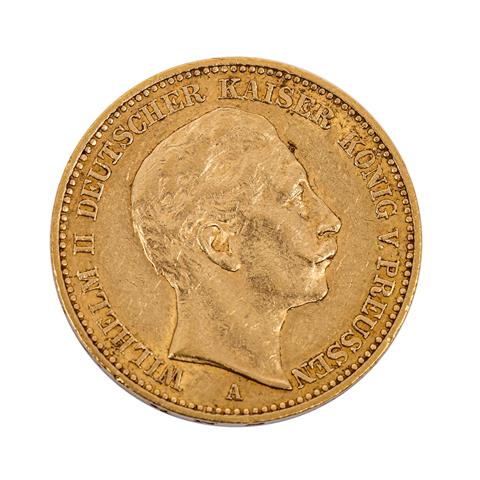 Preussen/GOLD - 20 Mark 1898 A