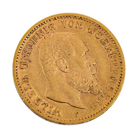 Württemberg/GOLD - 20 Mark 1900 F Wilhelm II.,