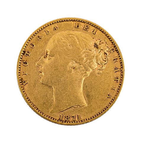 GB/GOLD - 1 Sovereign 1871 Victoria