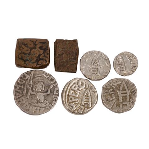 (British) Indien / Bundi State - Konvolut von 7 Münzen,