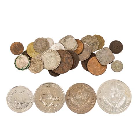 Indien - ca. 30 Münzen ab 19. Jhdt.,