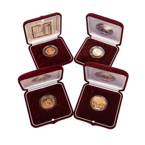 4 x Russland in GOLD -