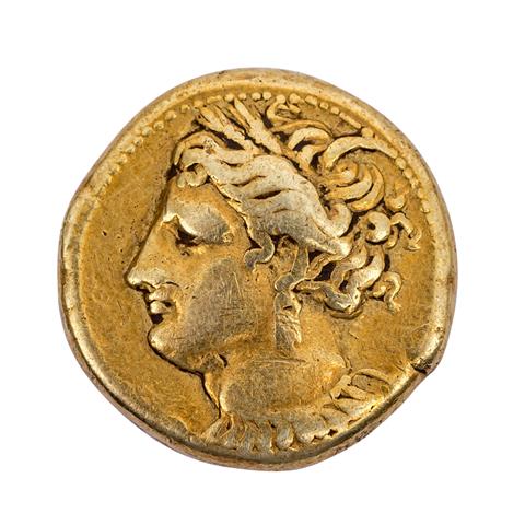 Antike, Zeugitana - Gold Elektron Stater, ca. 310 - 270 vor Christus,