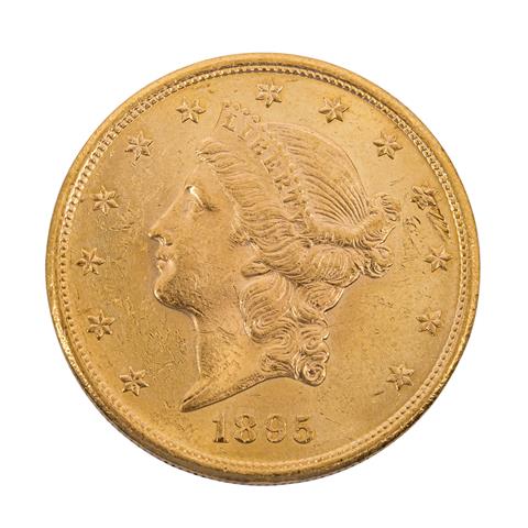 USA - 20 Dollars 1895/S, Double Eagle Liberty Head,