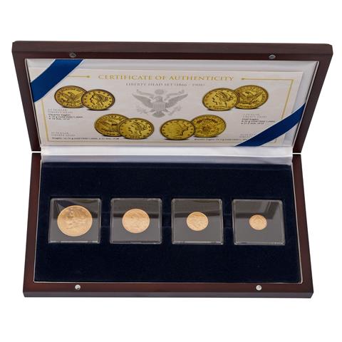 Historisches Goldmünzenset der USA -