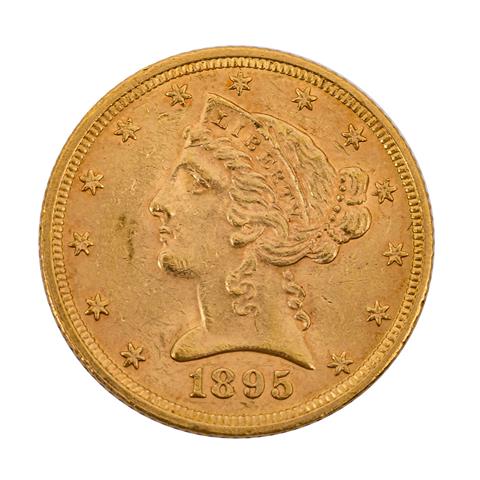USA/GOLD - 5 Dollars 1895 Liberty Head,