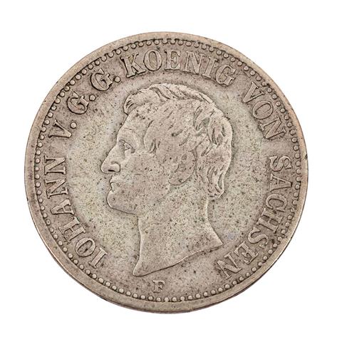 Sachsen - 1/3 Taler 1858, König Johann,