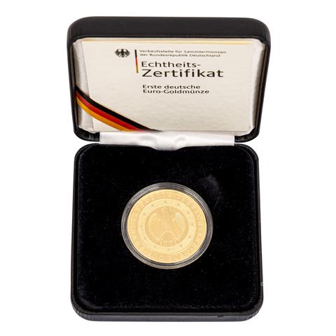 BRD/GOLD - Rare 200 Euro in Gold 2002 J Währungsunion,