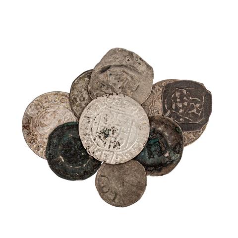 RDR / Altdeutschland / Polen - Konvolut von 9 Kleinmünzen