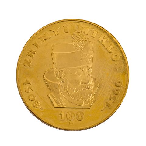 Ungarn/GOLD - 100 Forint 1966,