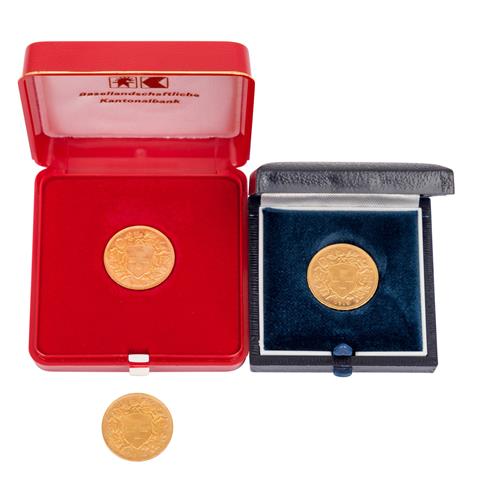 Schweiz/GOLD - 3 x 20 Franken Vreneli,