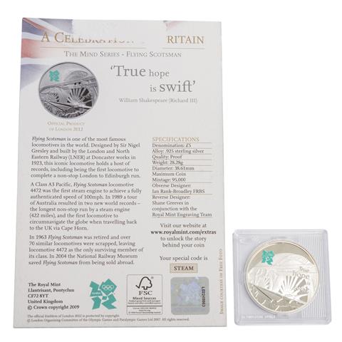 Grossbritannien - 5 GBP 2009, "True hope is swift",