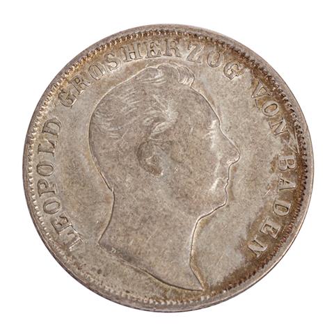 Baden - 1/2 Gulden 1842, Großherzog Leopold,