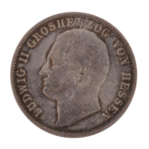 Hessen - 1/2 Gulden 1845, Grossherzog Ludwig II,