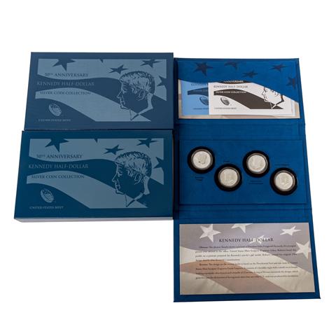 USA "50th Anniversary Kennedy Half-Dollar Silver Coin Collection"-