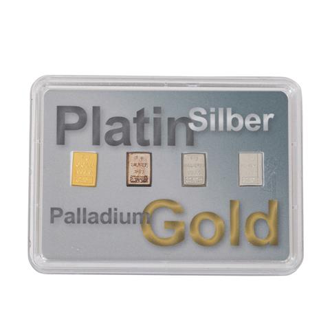 Gold, Silber, Palladium, Platin -